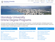 Tablet Screenshot of honolulu-university.hk